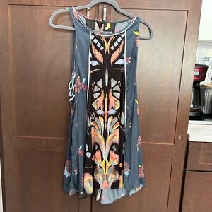 FREE PEOPLE BUTTERFLY SILK DRESS